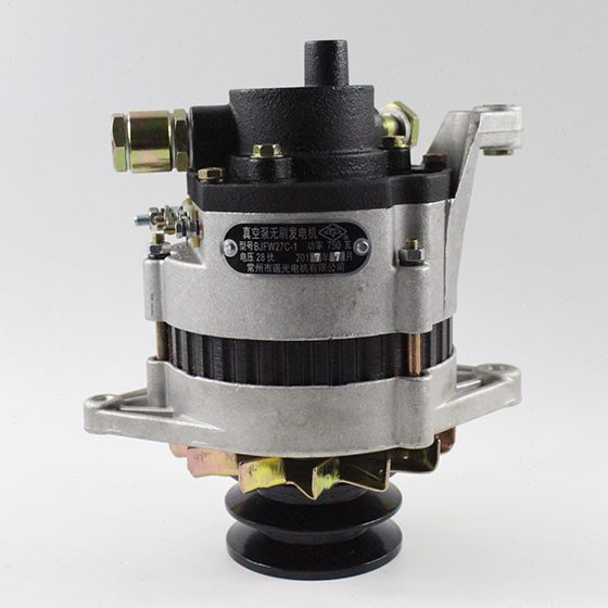 朝柴6102带真空泵发电机JFW27C-1 28V 750W适用杭叉合力5-7吨