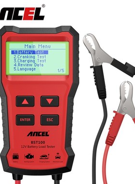 Ancel BST100 Car Battery Tester 12V Cell100-2000CCA 30-220Ah