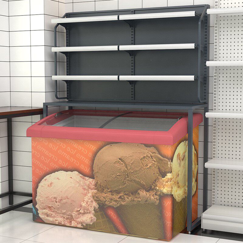 德丰超市置物架冰柜雪糕柜冰箱置物架展示架