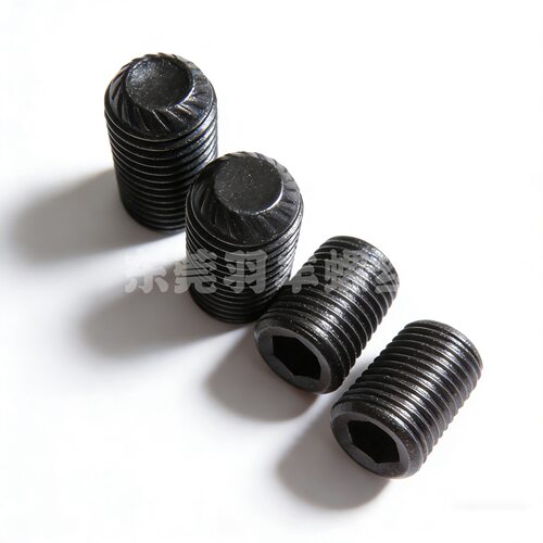 M10-1.25M12-1.25DIN916K滚花机米螺丝防滑紧定12.9花齿发黑止付