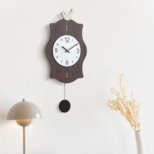 WOZOOM屋准美式复古时钟表时尚轻奢高档挂钟客厅2024新款摆钟