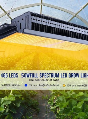 50W LED Grow Lights Full Spectrum for Indoor Plants Growbox