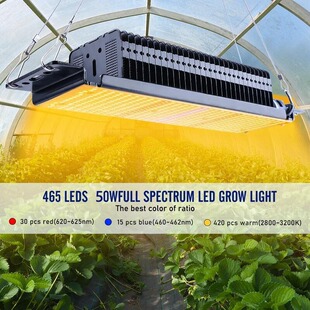 50W LED Grow Lights Full Spectrum for Indoor Plants Growbox