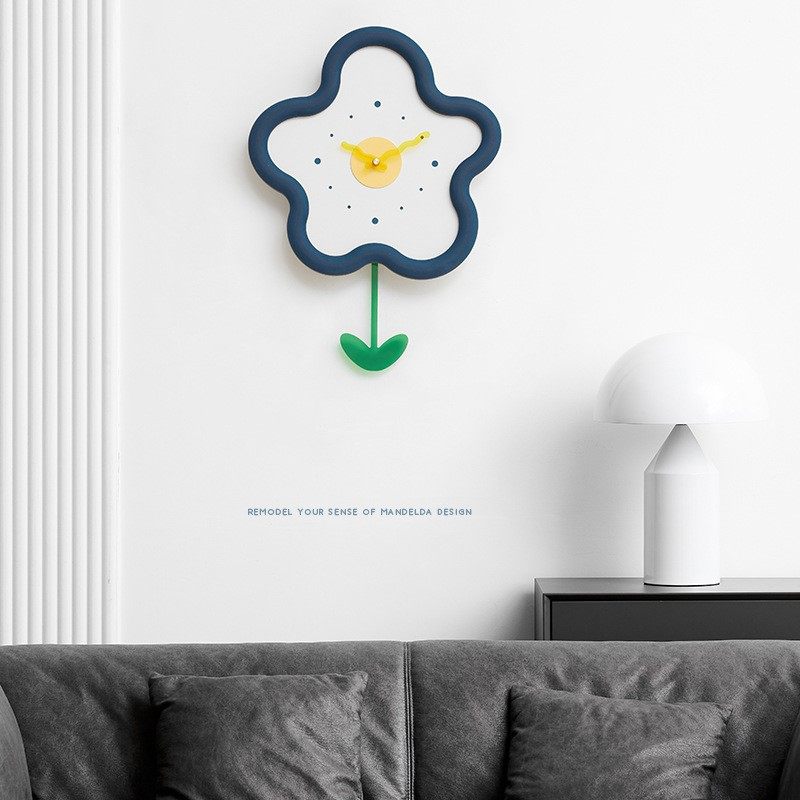 wozoom屋准北欧轻奢钟表客厅挂钟墙面装饰品现代简约石英钟壁挂式