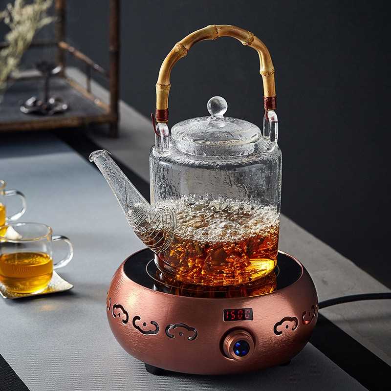 ?玻璃煮茶壶耐高温加厚电陶炉烧水壶提梁大容量家用泡茶壶茶具