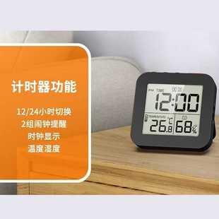 倒计时闹钟温湿度计 定时器闹钟 带灯带贪睡带二组闹钟 LCD电子钟