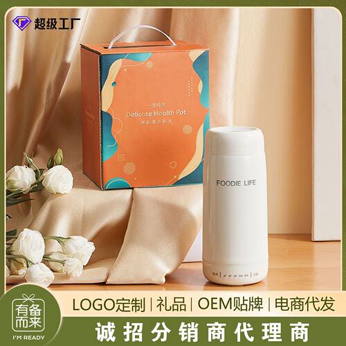 便携烧水杯多功能办公室迷你烧水壶自动保温一体小型旅行电热水壶