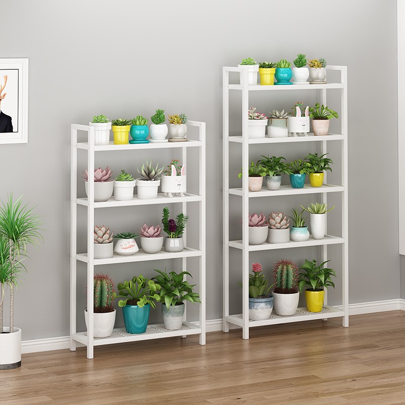 花架置物架阳台室外铁艺架防水防锈落地式多层可移动花架置物架