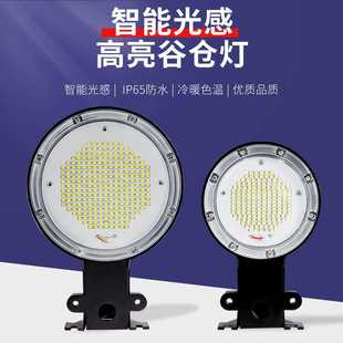 謙潤照明庭院燈LED戶外100W谷倉感應(yīng)燈大功率防水室外過道照明燈