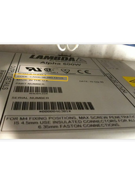 alpha600W CA600 5B.28D.12/12E 电源H60435 现货