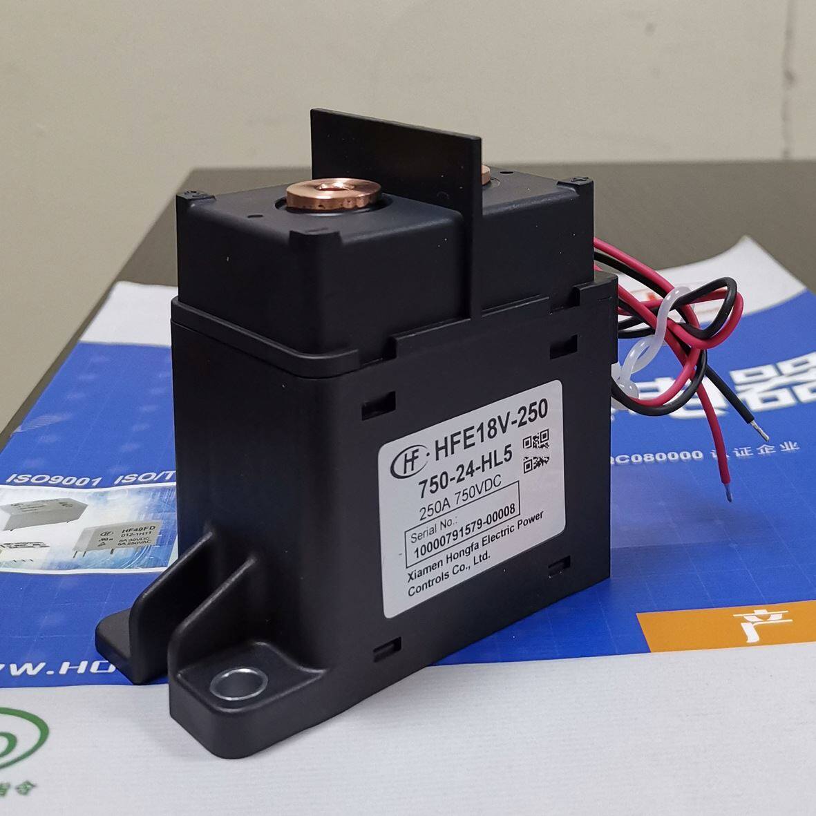 HFE18V-250/750-24-HL5 宏发高压直流继电器接触器250A750VDC