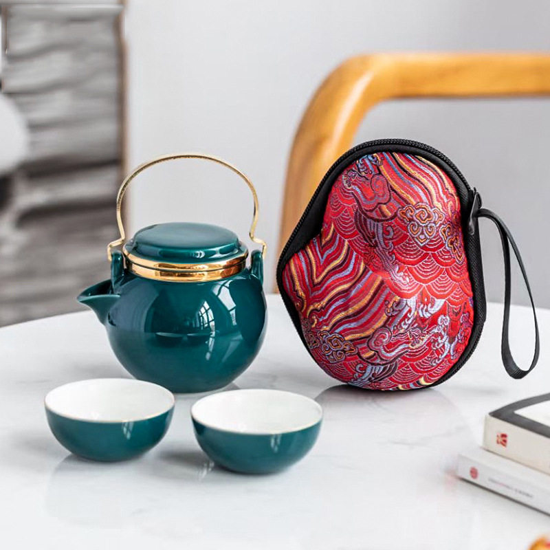 葫芦陶瓷旅行茶具车载泡茶壶一壶二杯便携户外随身快客杯茶具套装,电子元器件市场,电线扎带/束线带,淘宝优惠券,粉丝福利购,淘宝优惠卷