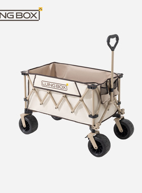 Luingbox露营盒子推车营地拖车可折叠户外超大手推野餐野营手拉车