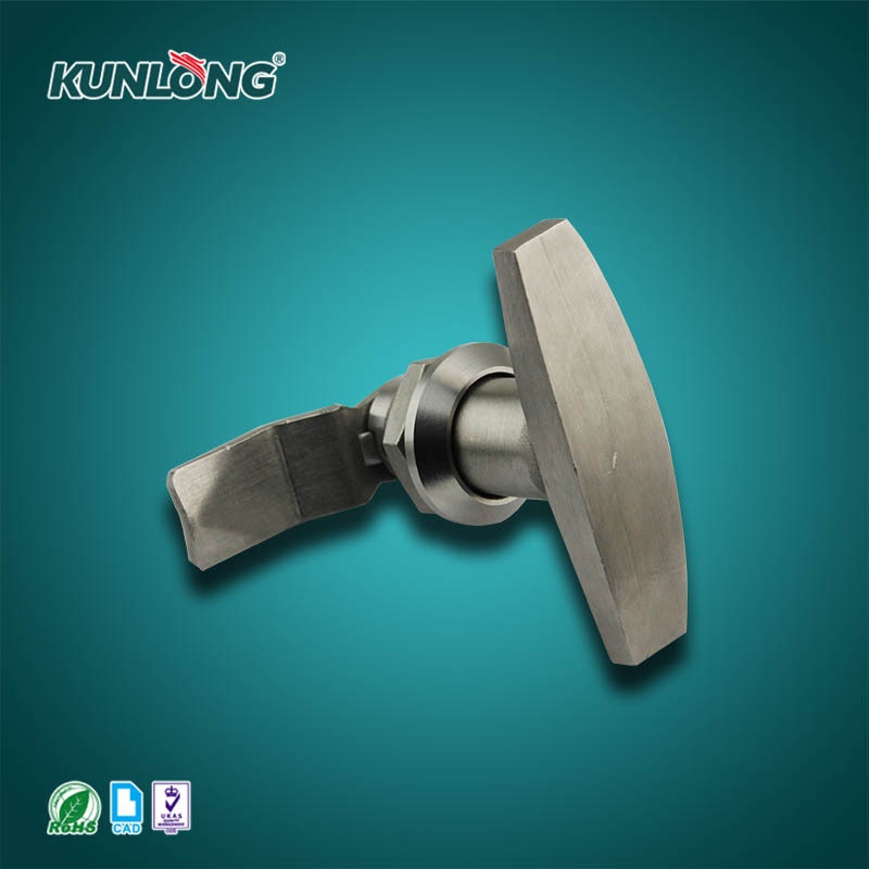 尚坤SK1-305不锈钢T型把手锁 控制箱手柄锁 自动化设备把手转舌锁