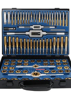 板牙公丝锥Pcpc绞手套装手用板牙1板牙丝锥扳手英制组套4510