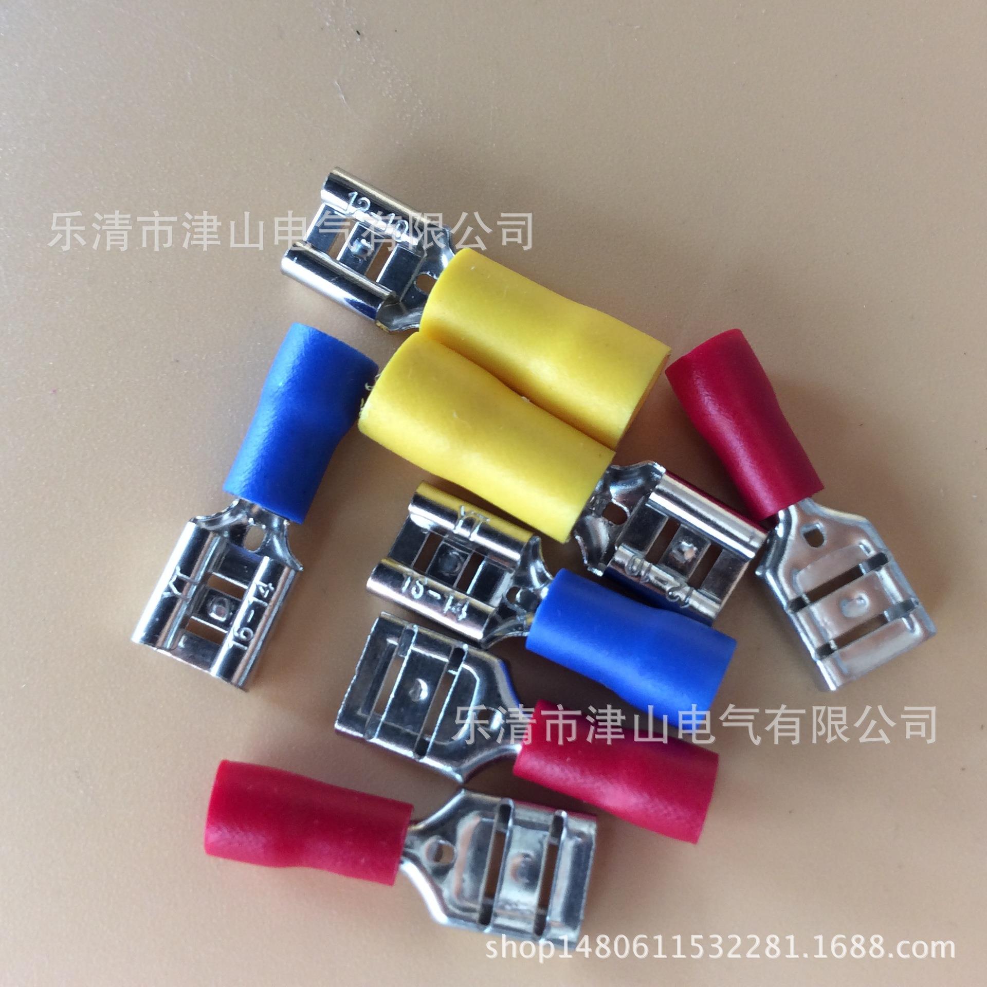 厂家批发  FDD2-250 母预绝缘端头 6.3护套插簧