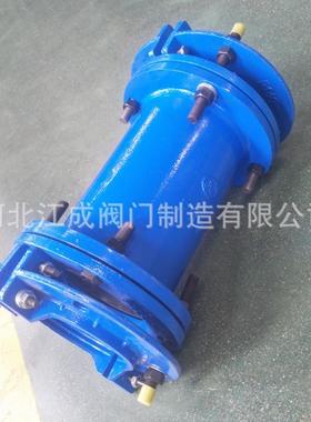 PE管防脱双向接头，两头接管，球墨铸铁材质，管道接管器，节轮