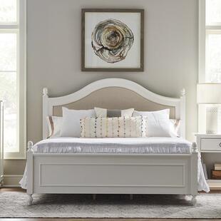 RH美式乡村实木床双人床主卧1.8米法式复古高端婚床橡木床原木床