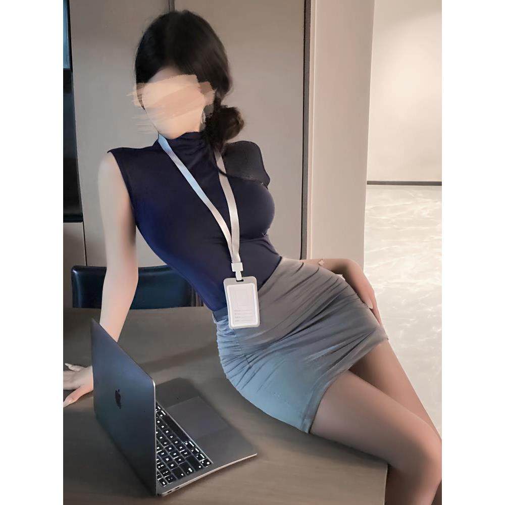 纯欲情趣内衣包臀裙火辣御姐OL制服修身趣味情调夜店办公室约会裙