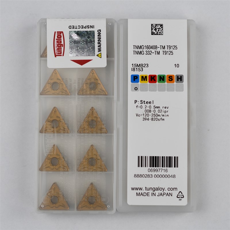 东芝数控车刀片TNMG160n404/160408/160412-TM T9125 9115加工钢