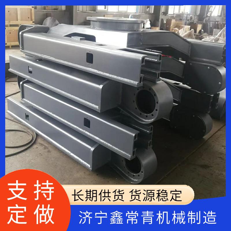 挖掘机钢制履带底盘改装行走下车架 工程机械小型橡胶履带下车架