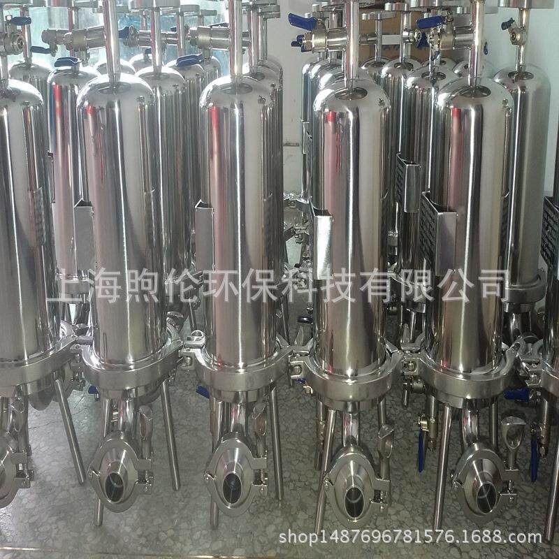 厂家定制多规格不锈钢滤芯式过滤器 多芯微孔卫生级精密过滤器