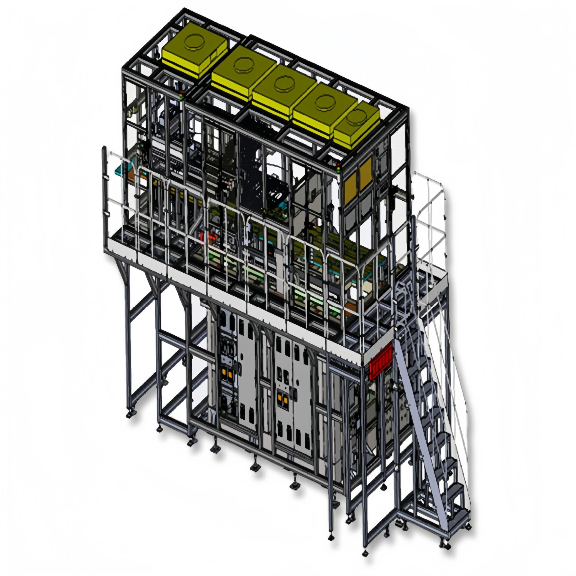 铝型材防护罩LCD后段白玻璃视觉测试机视觉半导体自动化设备框架