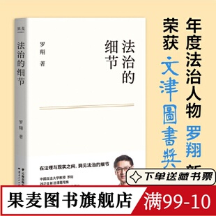 法治的细节 罗翔 法律随笔集 论法理 聊读书 谈爱情 人间清醒与你坦诚相见 分享成长与感悟 罗翔说刑法系列 果麦图书