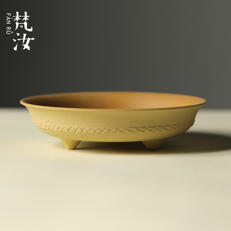 梵汝纯手工雕刻陶瓷壶承储水底座