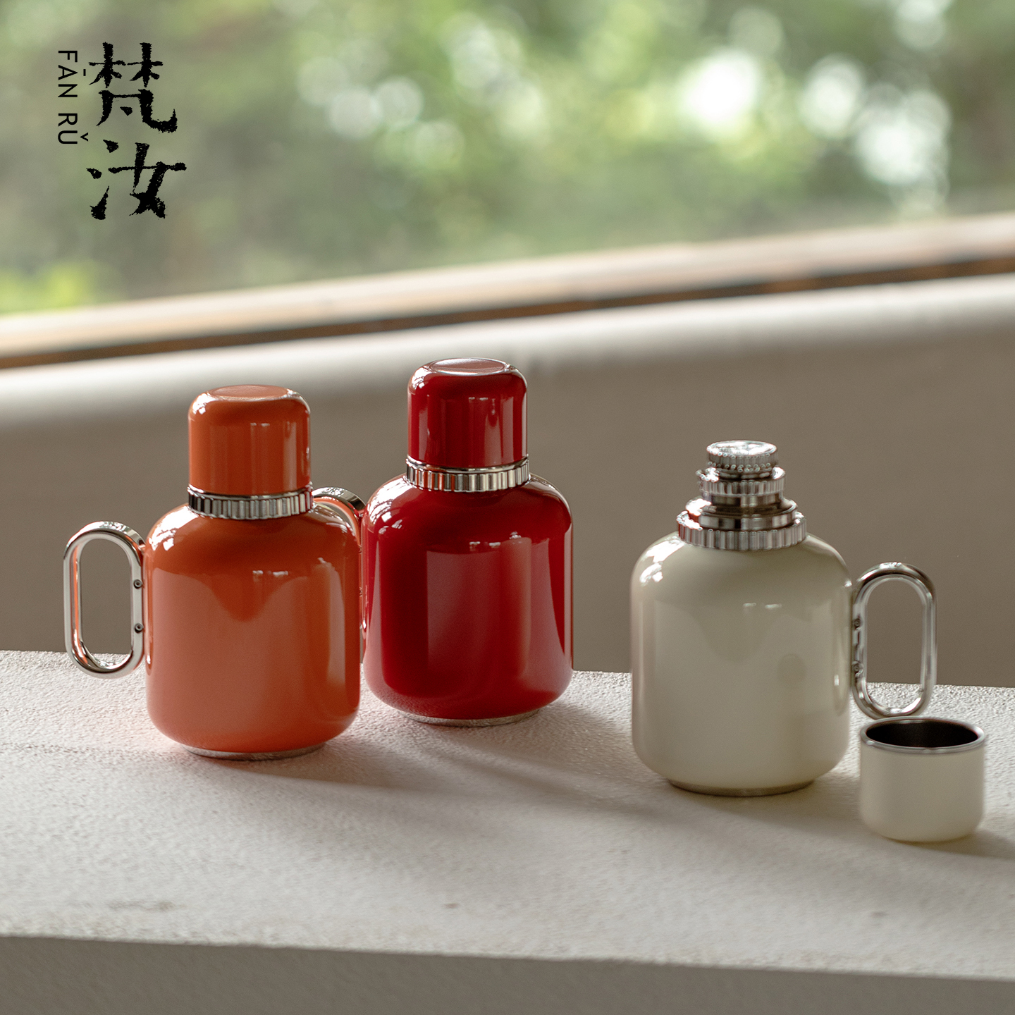 梵汝 高档东方壶现代简约纯钛焖茶壶家用车载便携式保温壶传家壶