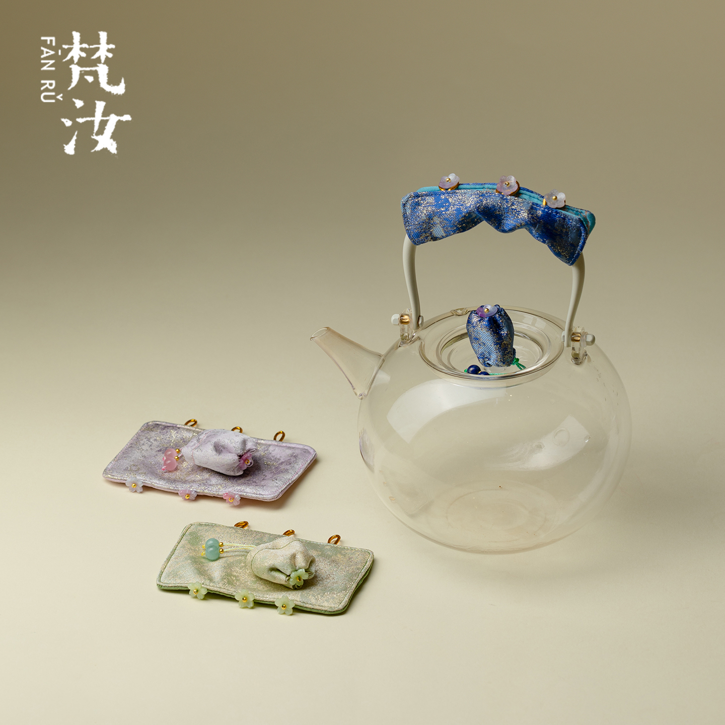 梵汝把手防烫套提梁布铁壶烧水壶