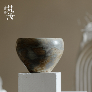 日式 梵汝 陶艺手工建水功夫茶具配件干泡茶席水盂陶瓷杯洗茶洗
