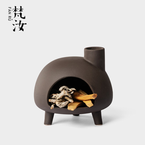 梵汝小烟囱壁炉家用粗陶燃熏炉氛围感秘鲁圣木燃烧炉鼠尾草香薰炉