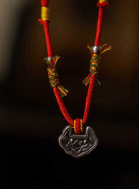 CELESTIAL TAO REALM/道轩堂平安锁银项链 道系中国风银饰 纯手工