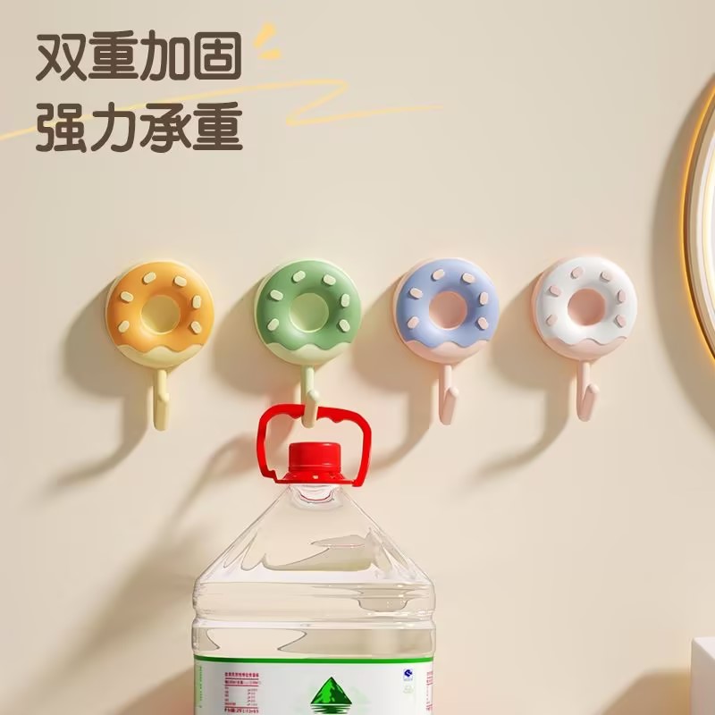 家用无痕粘钩防油卡通可爱挂钩