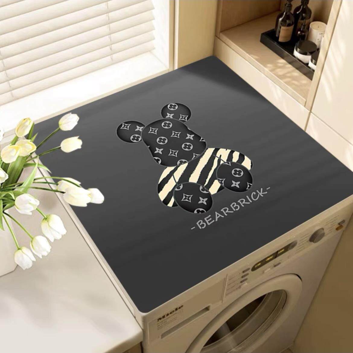 滚筒式全自动洗衣机防尘罩套冰箱盖布防水防晒免洗皮革垫子床头柜