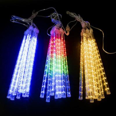 led流星雨灯树灯流星彩灯户外防水灯串圣诞装饰灯条厂家直销