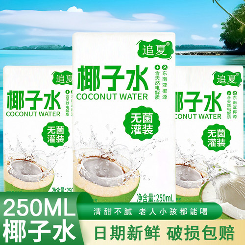 追夏椰子水无菌冷罐无添加