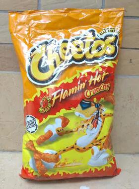 215g美国零食小吃奇多玉米棒火辣味CHEETOS FLAMIN HOT CRUNCHY