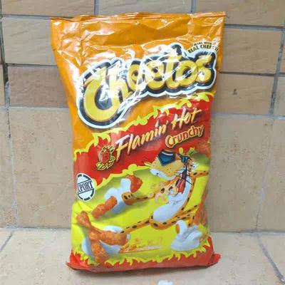 215g美国零食小吃奇多玉米棒火辣味CHEETOS FLAMIN HOT CRUNCHY