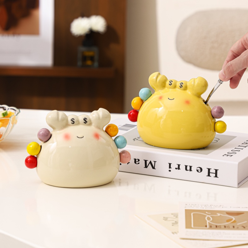 财迷小螃蟹果叉罐不锈钢叉子套装