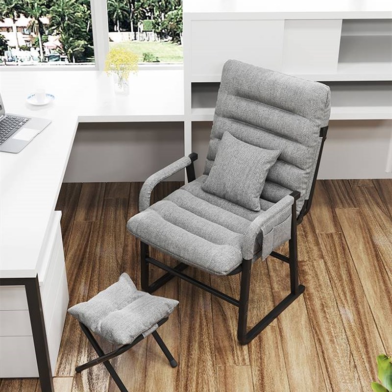 睡觉椅子折叠可以躺着小型午休椅孕妇电脑办P公室懒人久躺舒服