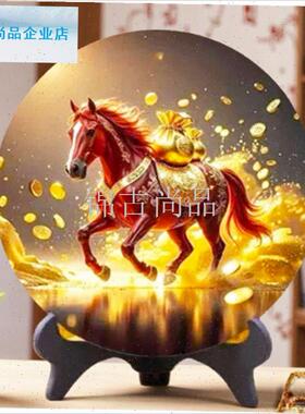 到成功招财摆件客厅酒柜办公桌装饰品开业20P26年马上有钱吉祥物.