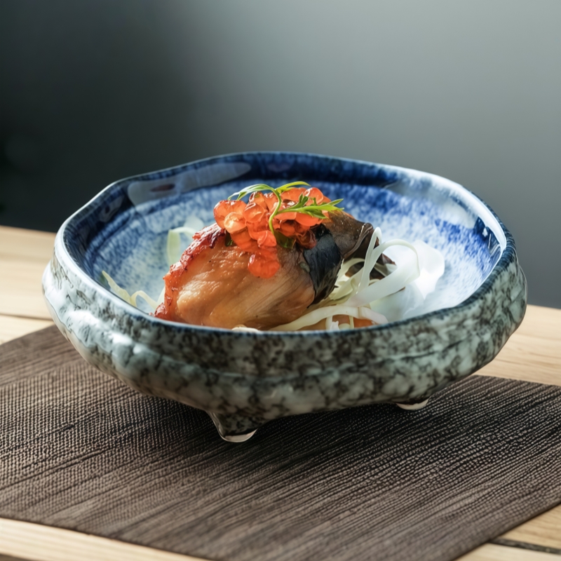 复古日式陶瓷小吃碟餐厅前菜碟