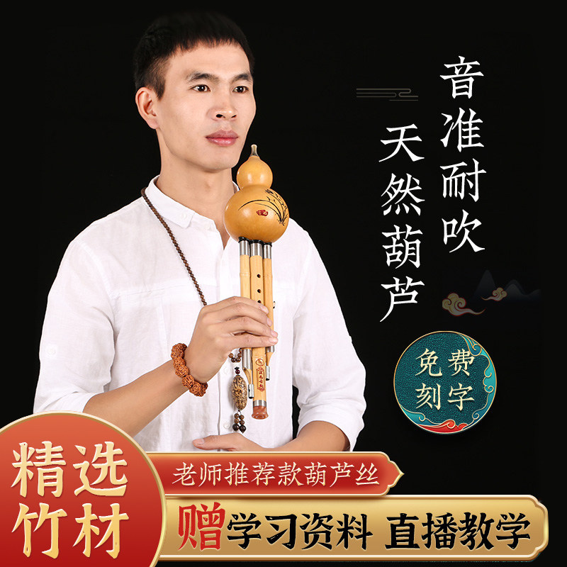 胡葫芦丝乐器小学生专用c调降B调成人初学入门小DGF调7孔滇南古韵