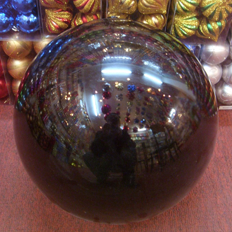高端彩色橱窗装饰球圣诞球高光反光球UV电镀球不锈钢镜面效果球