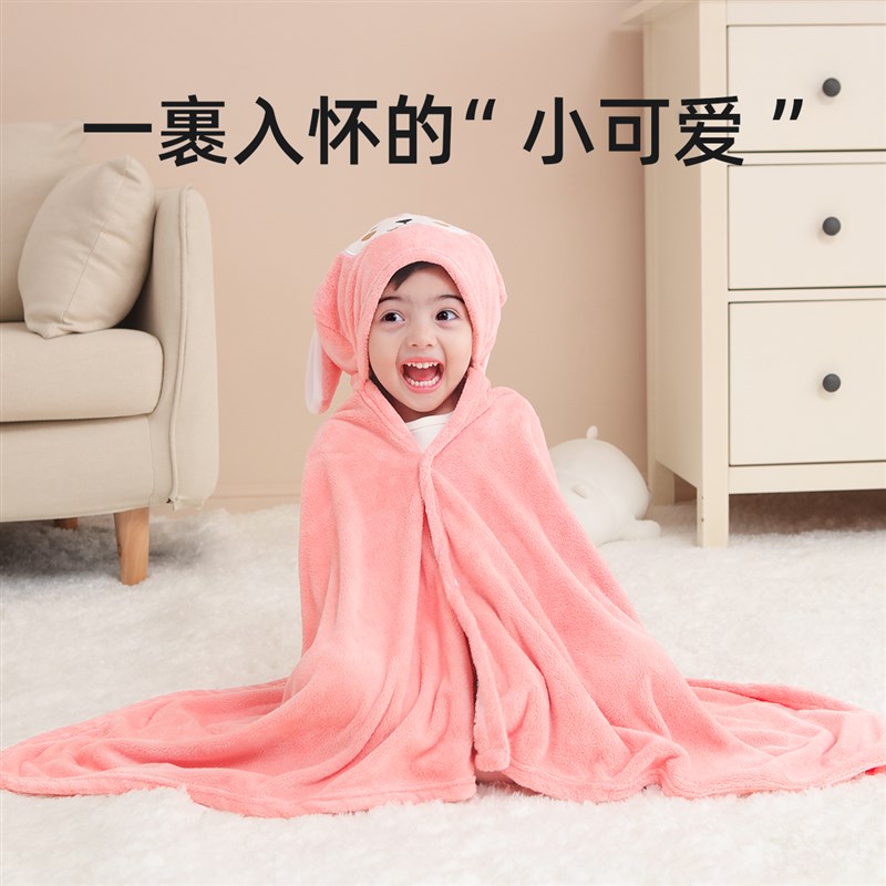 圣贝恩婴儿浴巾连帽斗篷新生幼儿童宝宝洗澡浴袍纯棉超软全棉冬季