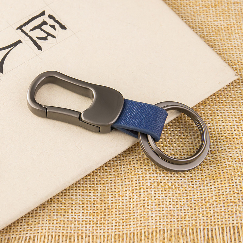 男士腰挂钥匙扣皮扣创意汽车挂件钥匙链锁匙扣金属钥匙圈环定制