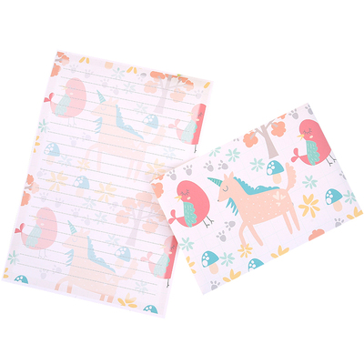 韩国文具 森系卡通信封信纸套装 校庆书写活动信笺 包邮可定制