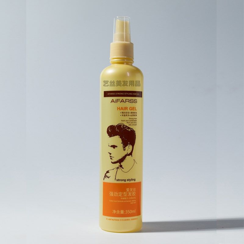 爱发丝强劲定型发胶男女盘发理发店特硬保湿蓬松持久造型喷雾水胶